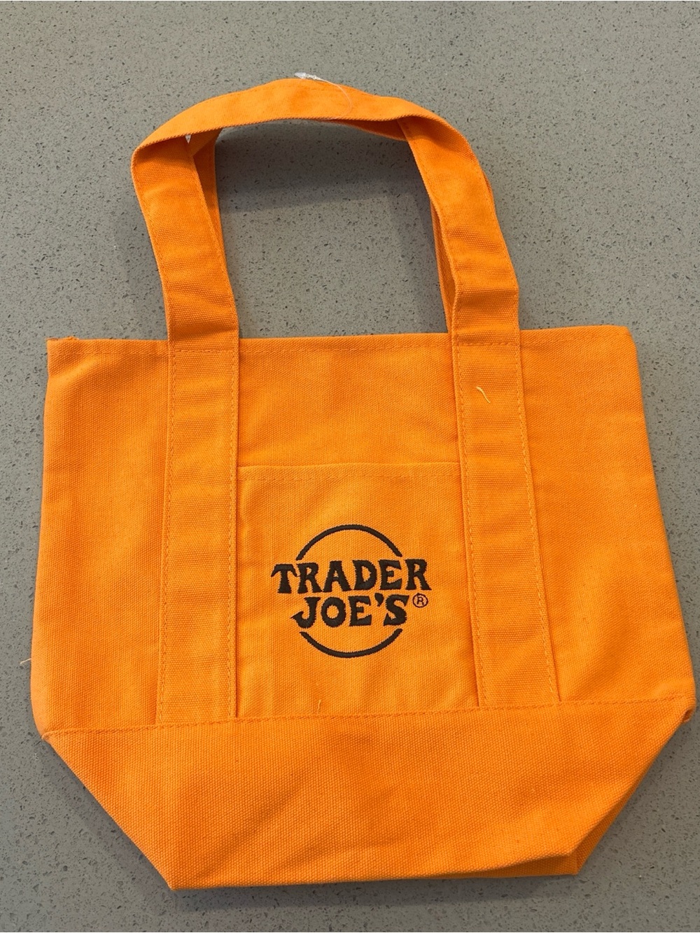 Trader Joe's Orange Canvas Tote Bag